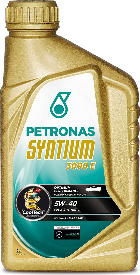 фото Масло моторное Petronas "Syntium 3000 E", синтетическое, 5W-40, 1 л