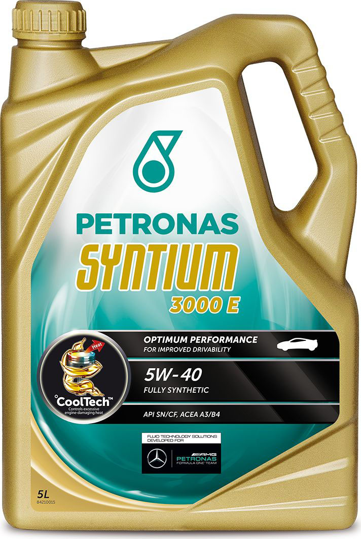 фото Масло моторное Petronas "Syntium 3000 E", синтетическое, 5W-40, 5 л