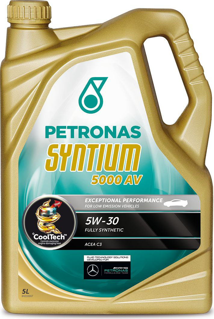 фото Масло моторное Petronas "Syntium 3000 AV", синтетическое, 5W-40, 5 л
