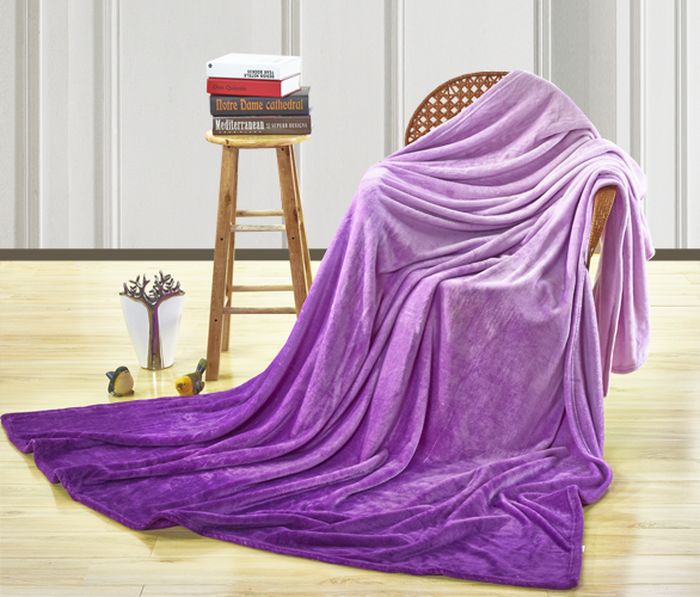 фото Покрывало Павлина "Возбуждение", цвет: фиолетовый, 150 х 200 см
