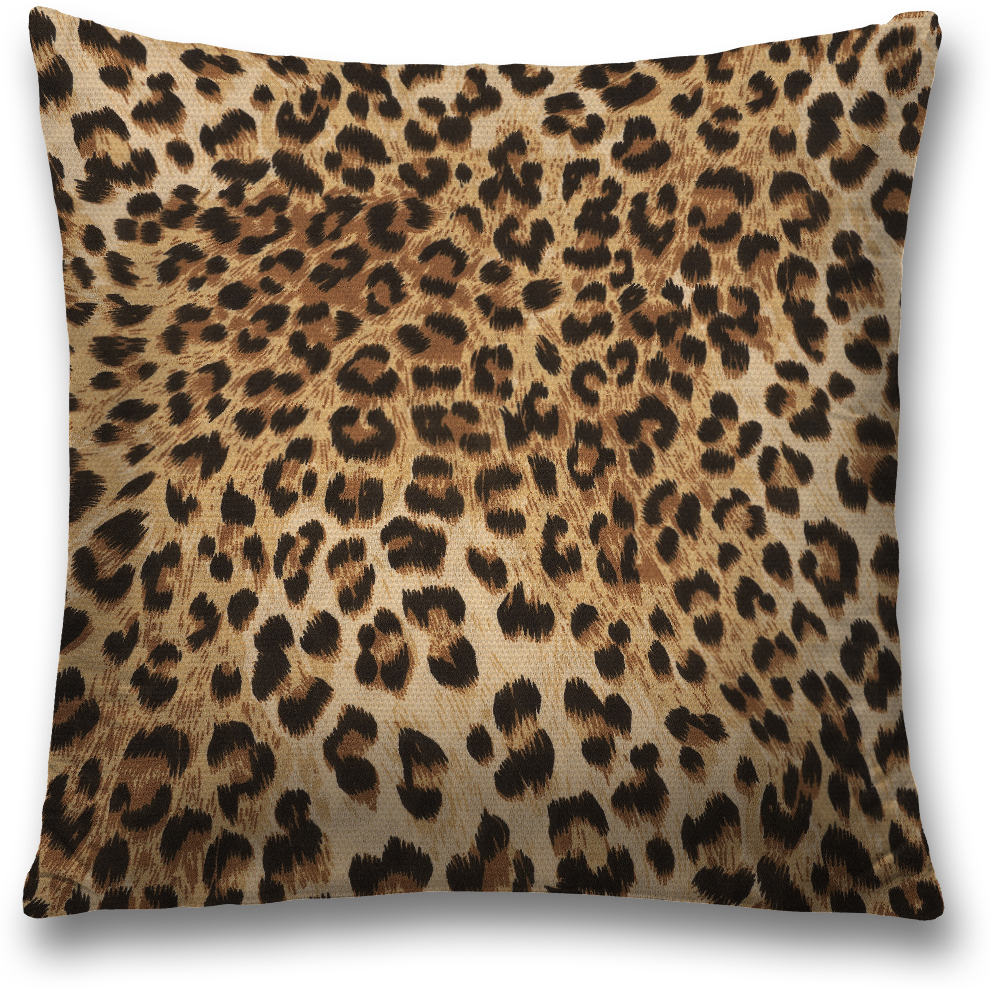 фото Наволочка декоративная Magic Lady "Леопардовый принт", цвет: коричневый, 45 x 45 см