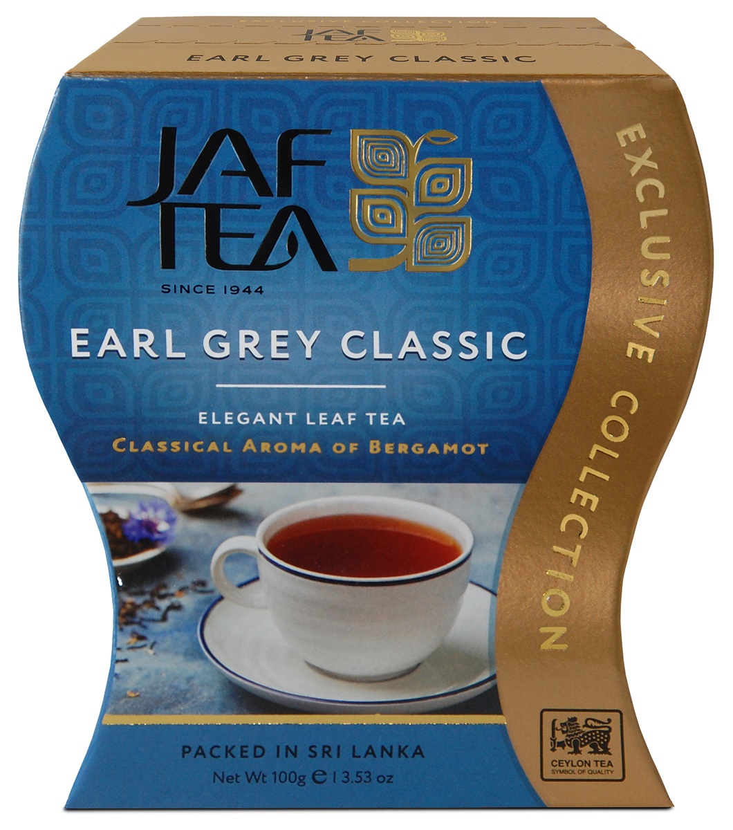 фото Jaf Tea Earl Grey Classic чай черный листовой с ароматом бергамота, 100 г