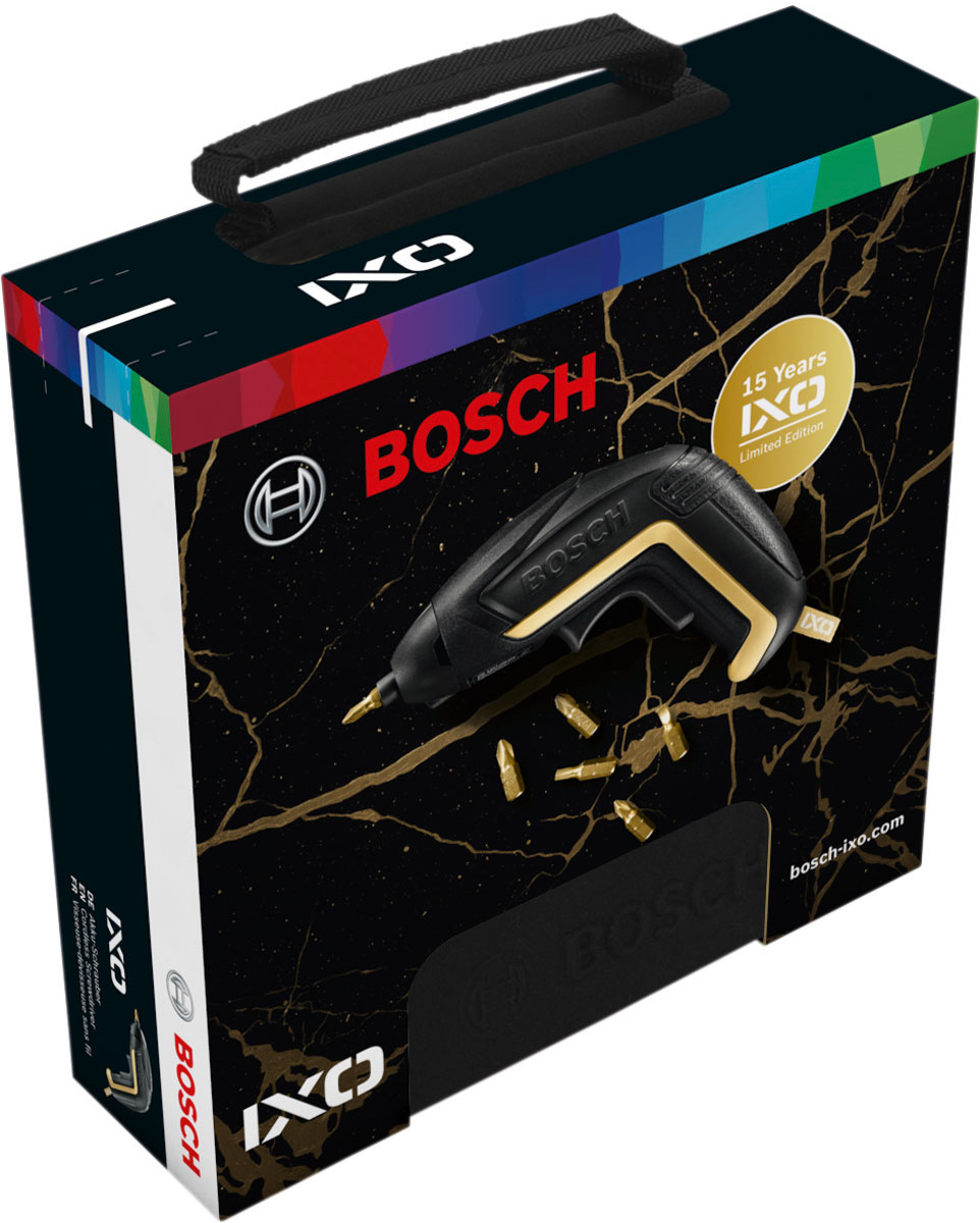 фото Аккумуляторный шуруповерт Bosch IXO V Black&Gold Limited Edition