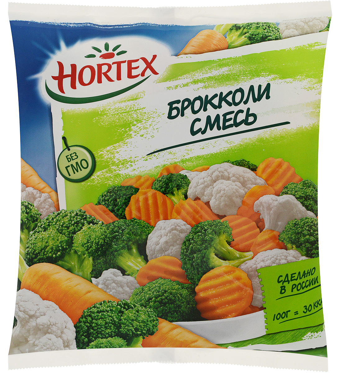 Замороженные овощи в упаковке