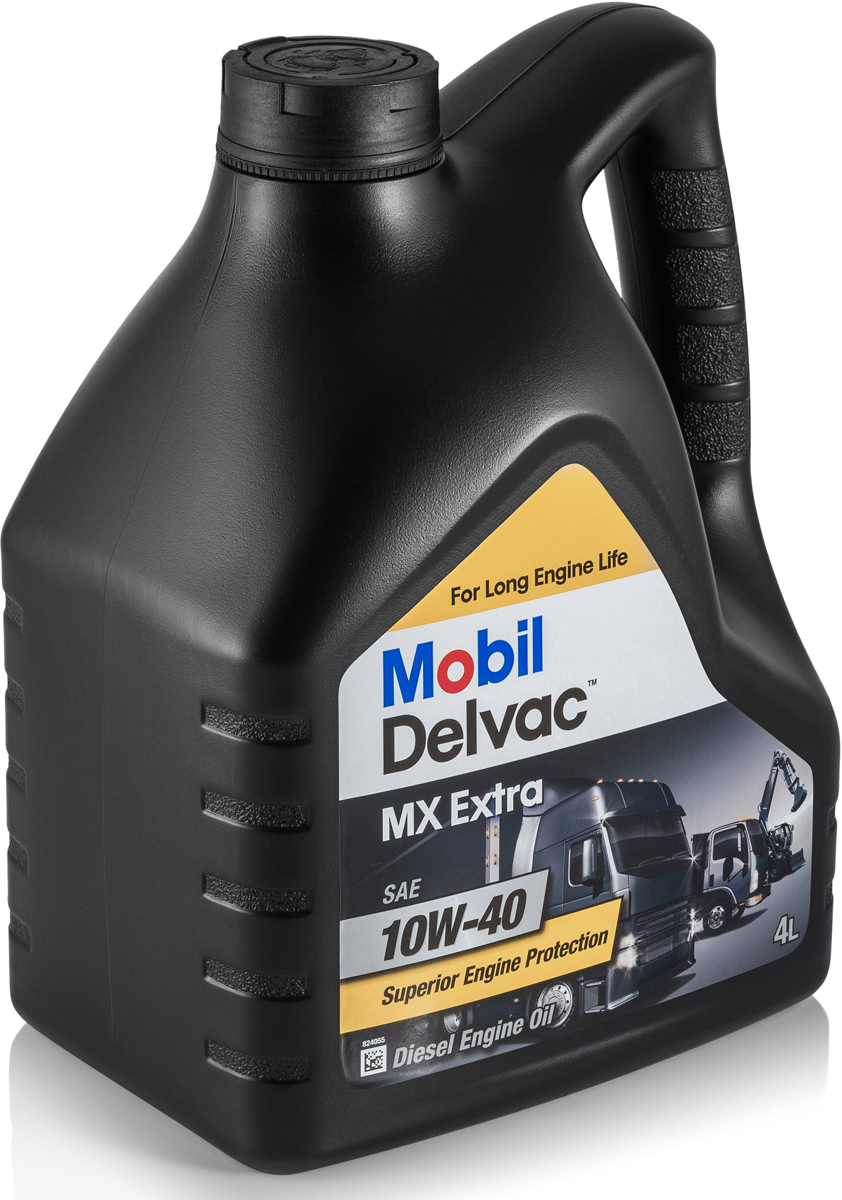 фото Масло моторное Mobil Delvac MX Extra, синтетическое, 10W-40, 4 л