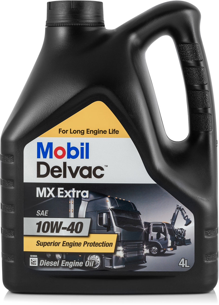 фото Масло моторное Mobil Delvac MX Extra, синтетическое, 10W-40, 4 л