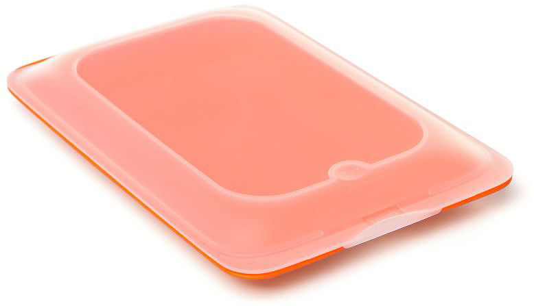 фото Контейнер пищевой "TATAY", цвет: оранжевый, с крышкой, 0,8 л