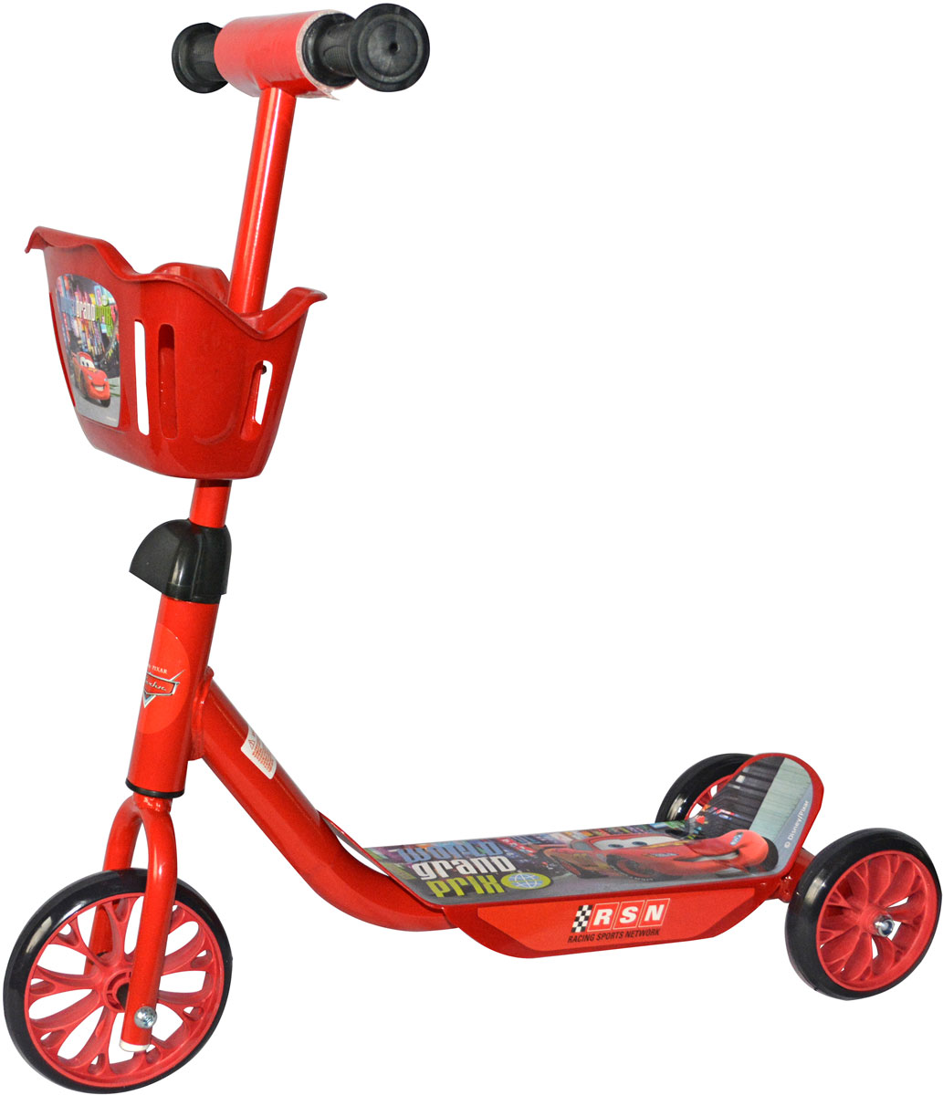 Самокат 1 Toy Самокат 1 Toy "Disney Тачки", 3-колесный. Т59977, 150 мм ...