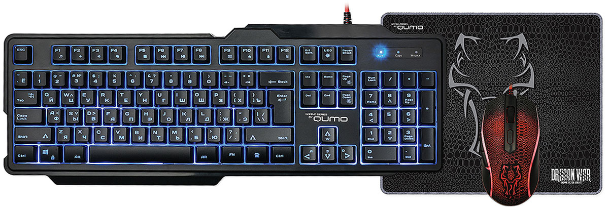 фото Qumo Viper K29/M29, Black комплект игровая мышь + клавиатура