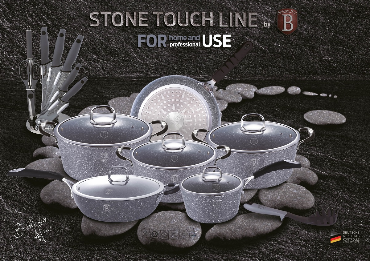 фото Сковорода Berlinger Haus "Stone Touch Line", с мраморным покрытием. Диаметр 28 см