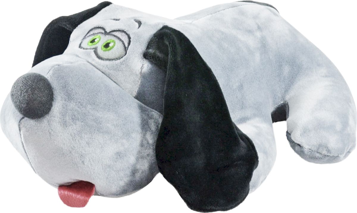 Подушка-игрушка Штучки, к которым тянутся ручки антистрессовая Собака Джой, серый