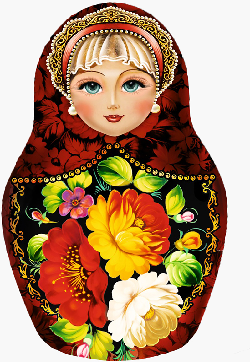Открытка с матрешками, снегурочки картинки