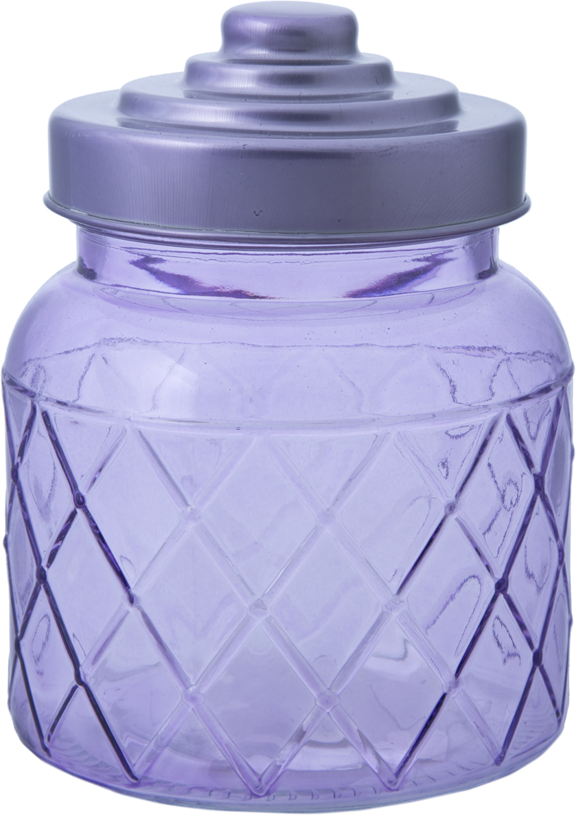 фото Банка для сыпучих продуктов "Magic Home", цвет: фиолетовый, 600 мл