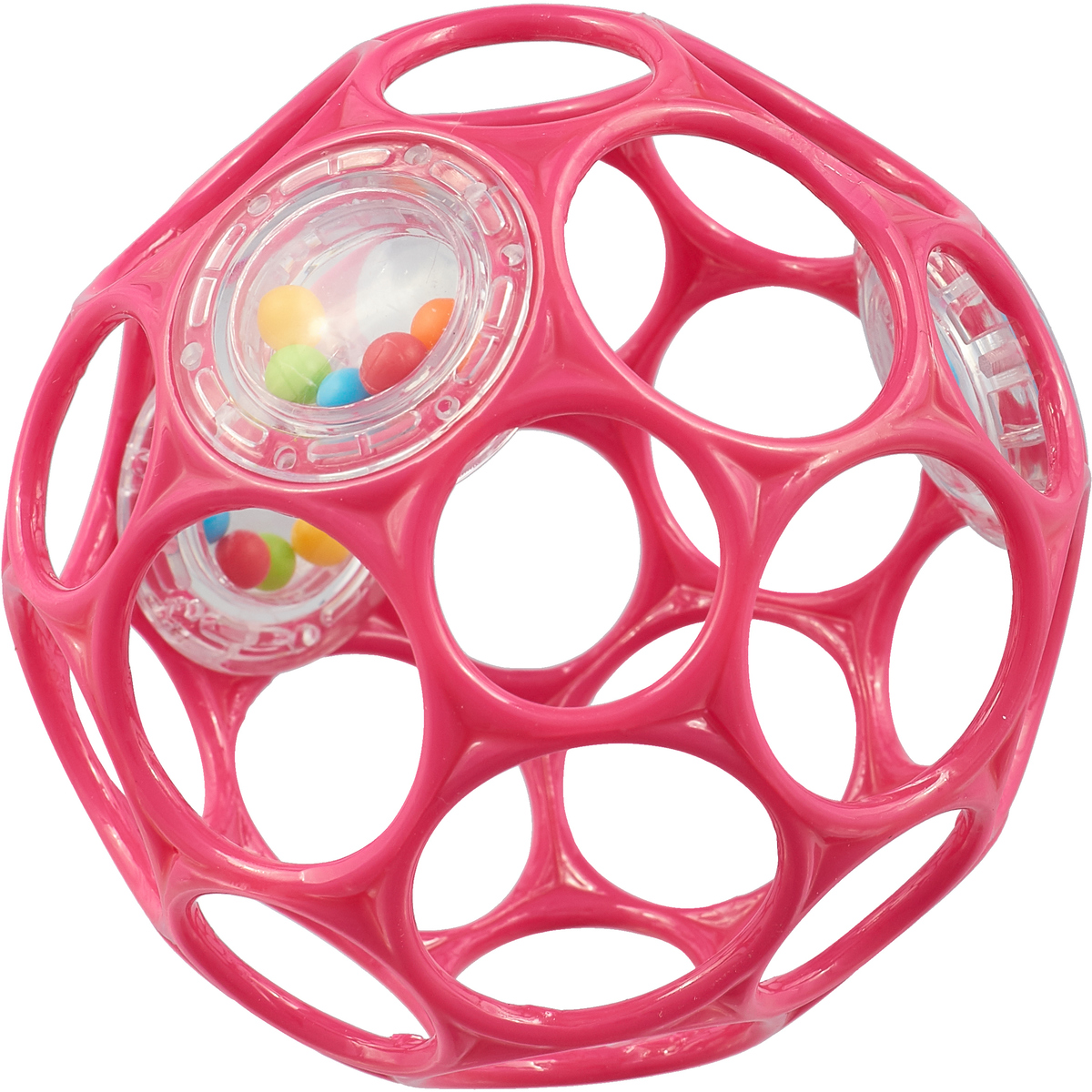 Развивающая игрушка Oball Мячик гремящий цвет розовый арт.11483