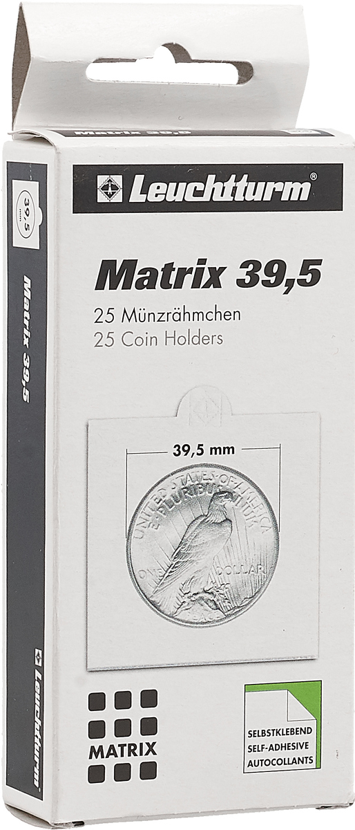 фото Холдеры для монет "Leuchtturm", самоклеящиеся, диаметр 39,5 см, 25 шт