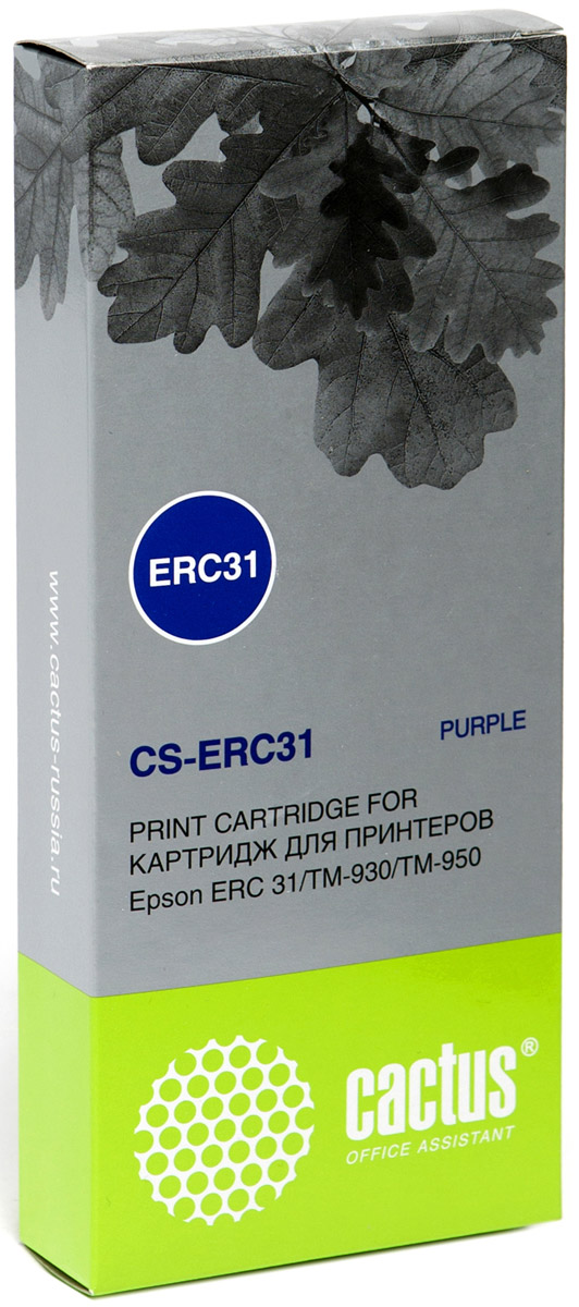 фото Картридж ленточный Cactus CS-ERC31, Purple, для лазерного принтера