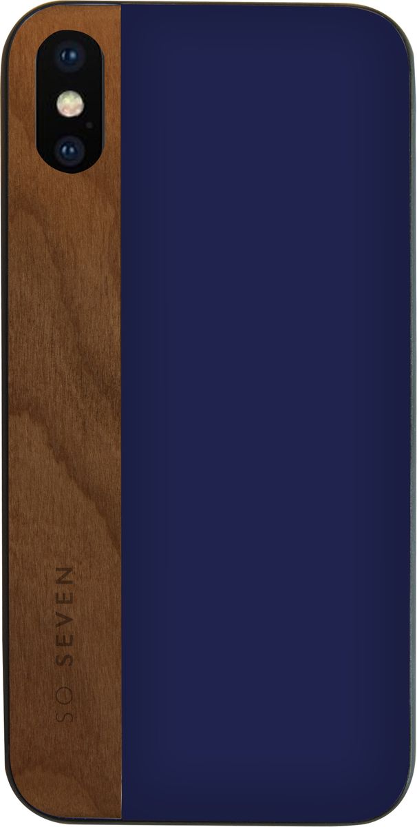 фото So Seven Dandy чехол для Apple iPhone X, Blue Wood