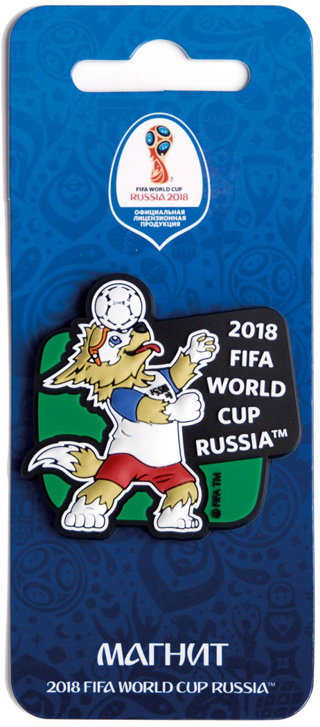 фото Магнит сувенирный FIFA 2018 "Забивака Вперед!", 6 х 13 см. СН037 Fifa world cup russia