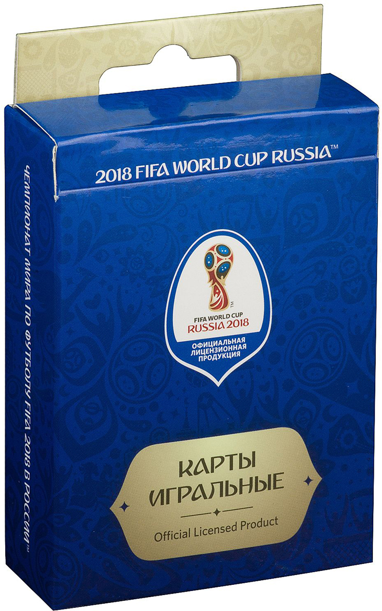 фото Карты игральные "FIFA 2018", цвет: синий, 54 карты. СН049 Fifa world cup russia