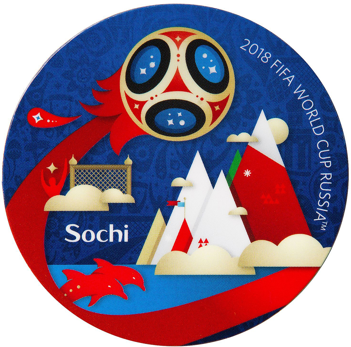 фото Магнит сувенирный FIFA 2018 "Сочи", 8 х 11 см. СН503 Fifa world cup russia