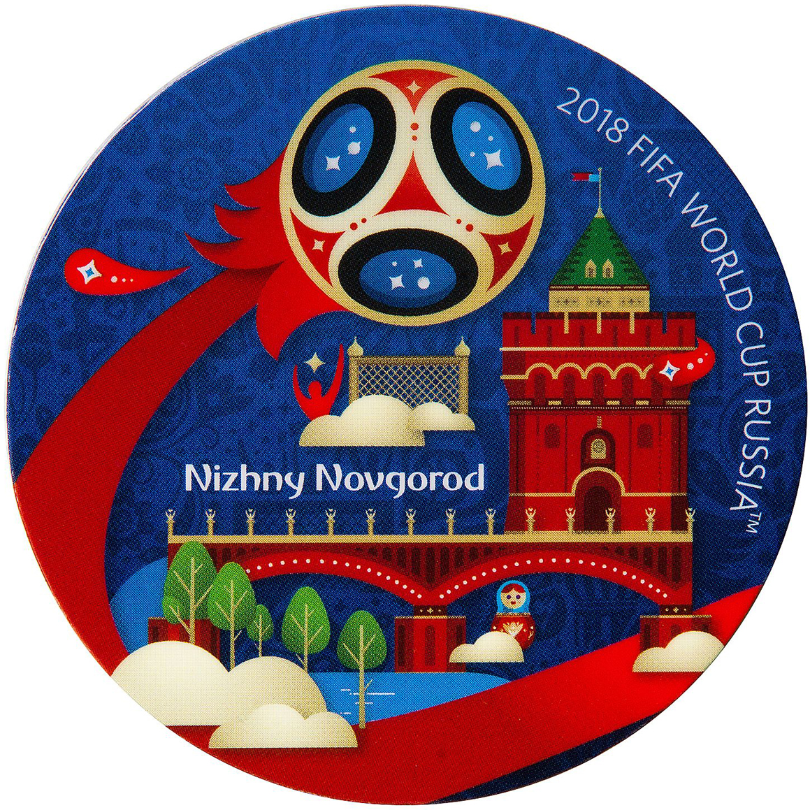 фото Магнит сувенирный FIFA 2018 "Нижний Новгород", 8 х 11 см. СН508 Fifa world cup russia