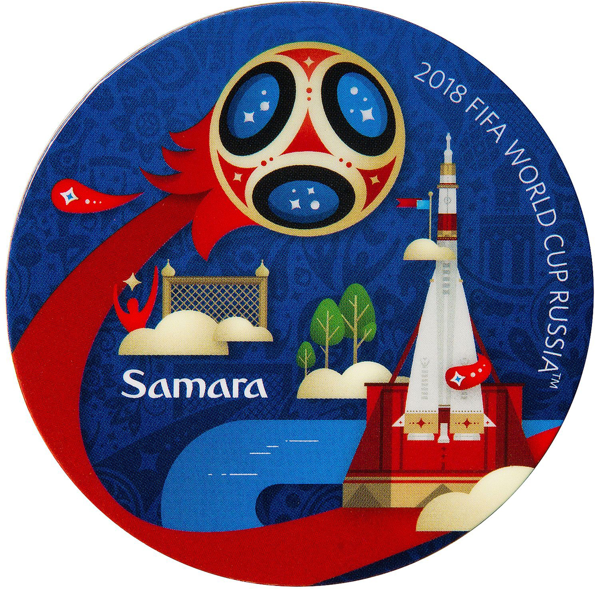 фото Магнит сувенирный FIFA 2018 "Самара", 8 х 11 см. СН509 Fifa world cup russia