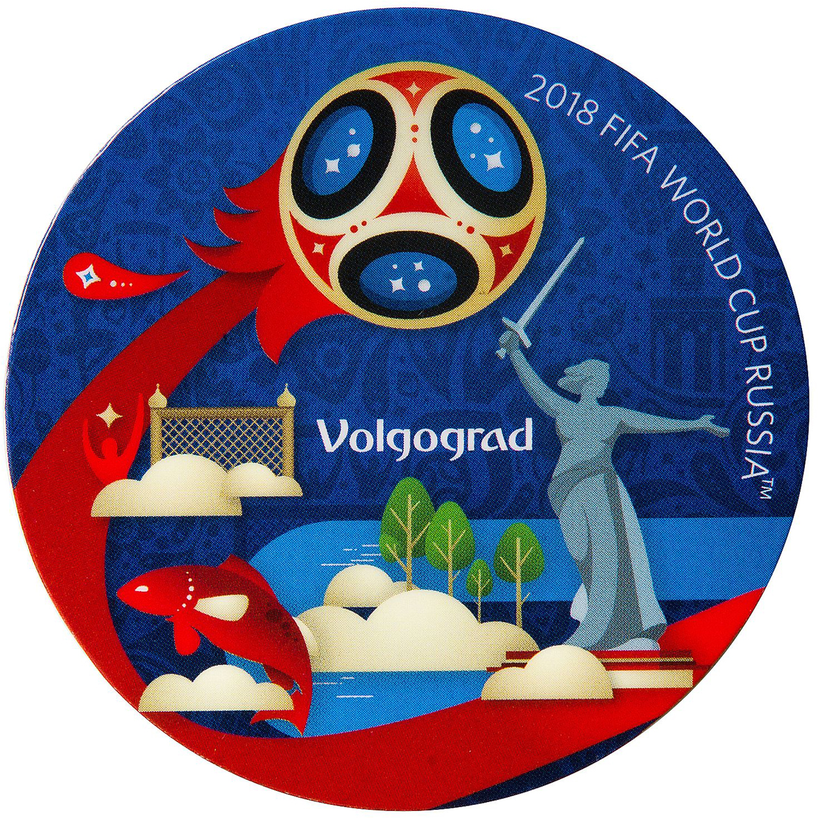 фото Магнит сувенирный FIFA 2018 "Волгоград", 8 х 11 см. СН511 Fifa world cup russia