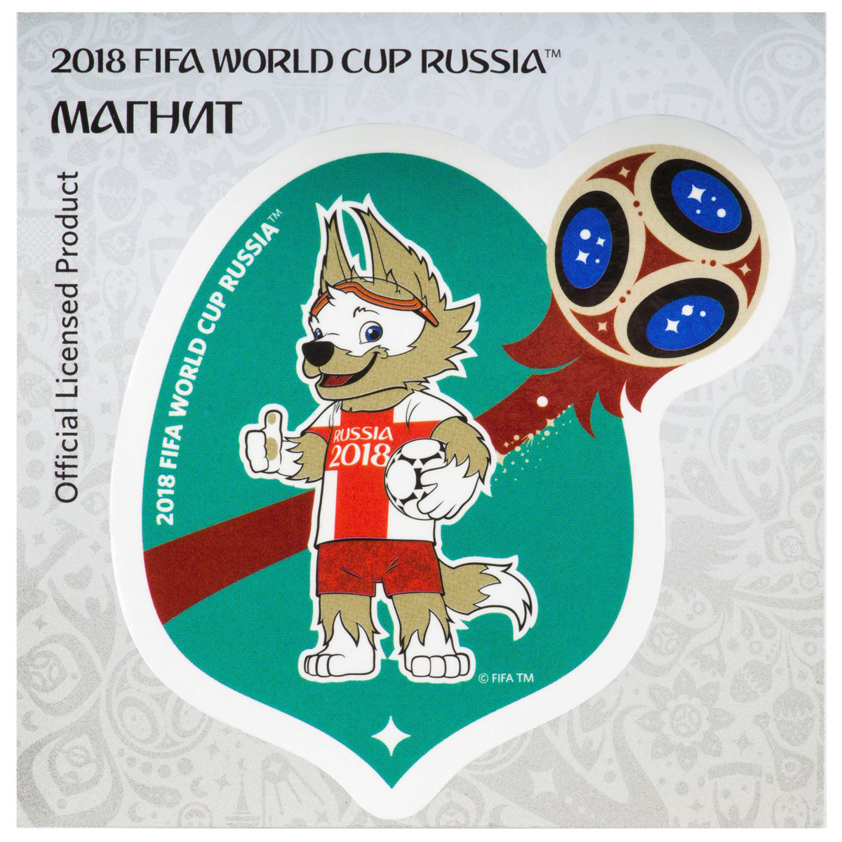 фото Магнит сувенирный FIFA 2018 "Забивака Англия", 8 х 11 см. СН523 Fifa world cup russia