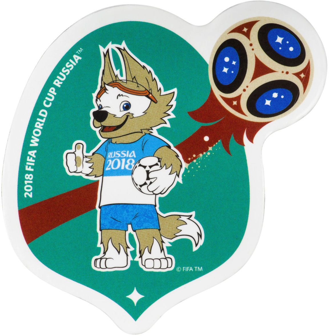 фото Магнит сувенирный FIFA 2018 "Забивака Аргентина", 8 х 11 см. СН526 Fifa world cup russia