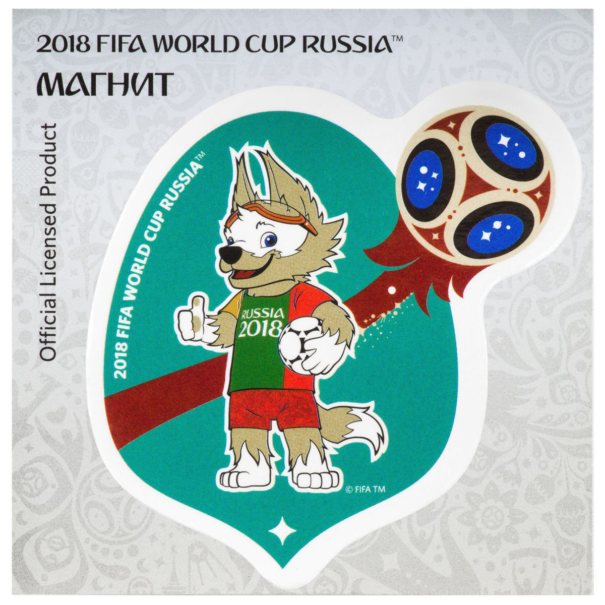 фото Магнит сувенирный FIFA 2018 "Забивака Португалия", 8 х 11 см. СН540 Fifa world cup russia
