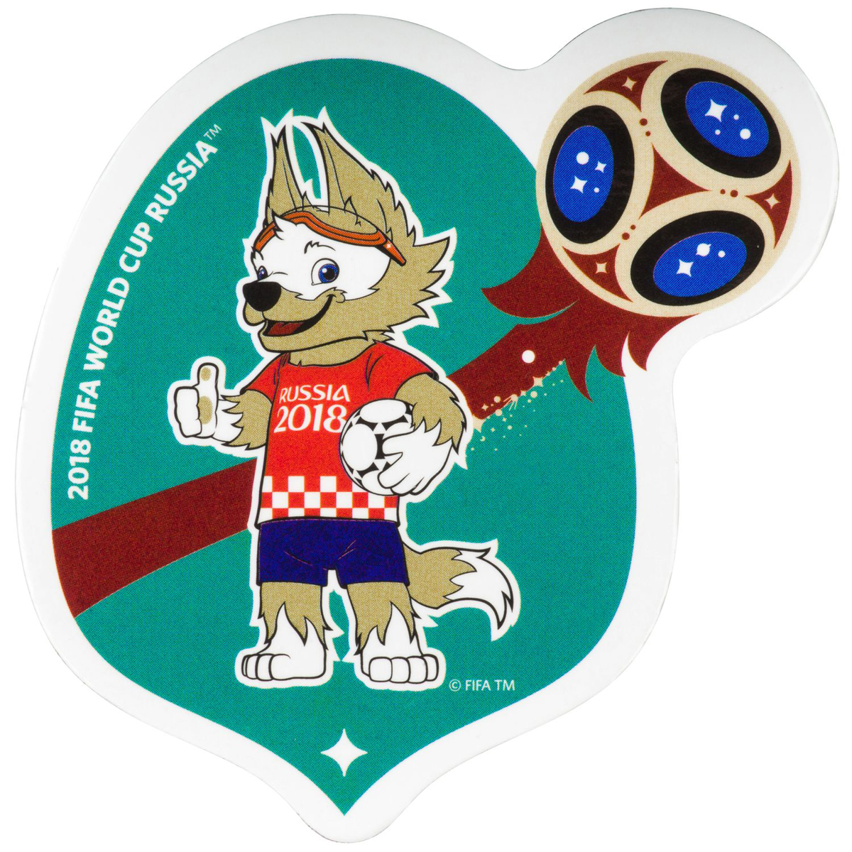 фото Магнит сувенирный FIFA 2018 "Забивака Хорватия", 8 х 11 см. СН541 Fifa world cup russia