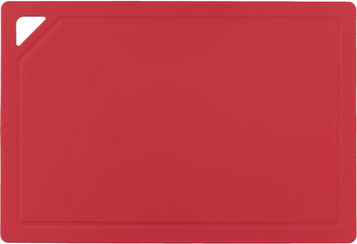 фото Доска разделочная средняя TimA, цвет: красный. ДРГ-3022