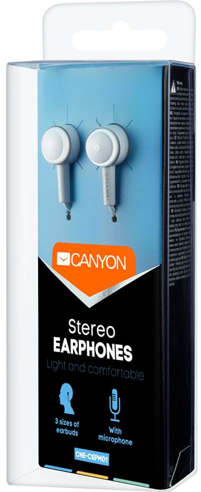 фото Canyon CNE-CEPM01W Stereo, White наушники