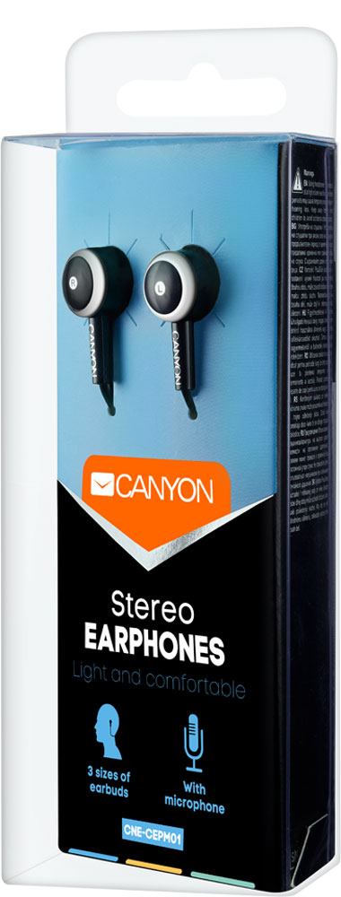 фото Canyon CNE-CEPM01B Stereo, Black наушники