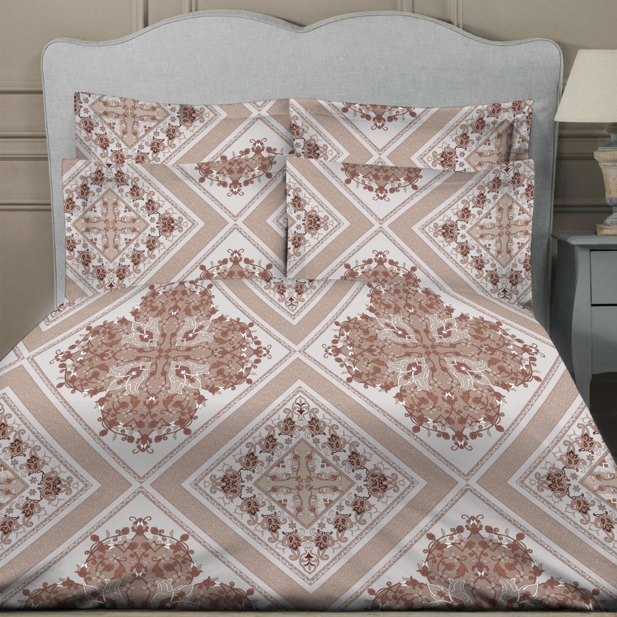 фото Комплект белья Letto "Традиция", 1,5 спальный, наволочки 70х70. B313 Letto home textile