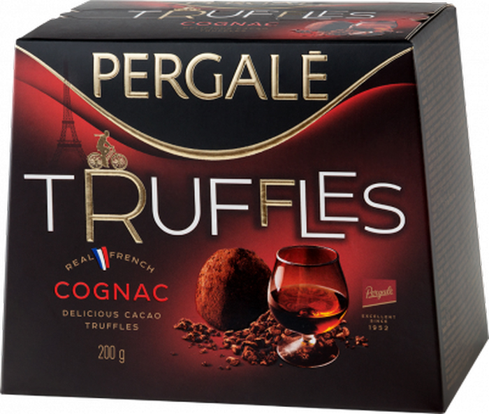Конфеты Трюфели Pergale Truffles с коньяком, Литва, 200 г — купить в ...
