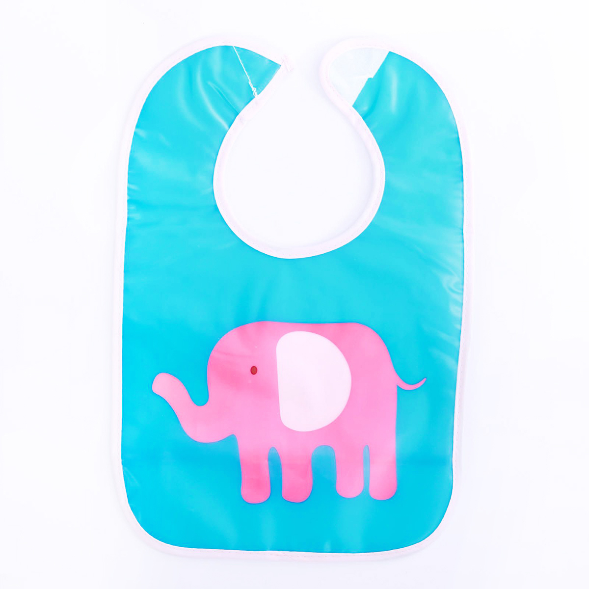 Mum&Baby Нагрудник с карманом на липучке Розовый слон