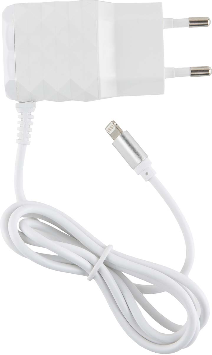 фото Red Line NC-2.1AC, White 2 USB+Lightning сетевое зарядное устройство