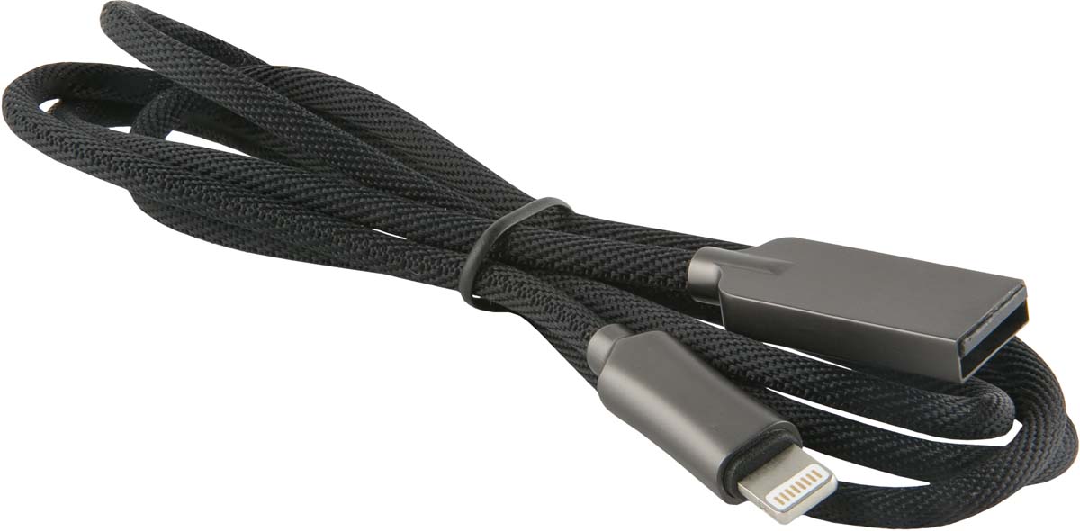 фото Red Line Zync alloy, Black кабель USB-Lightning (1 м)