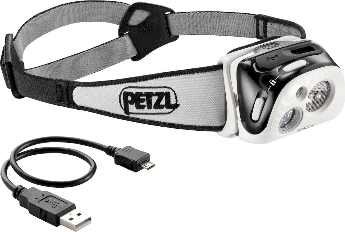 фото Фонарь налобный Petzl "Reactik", LED, цвет: черный