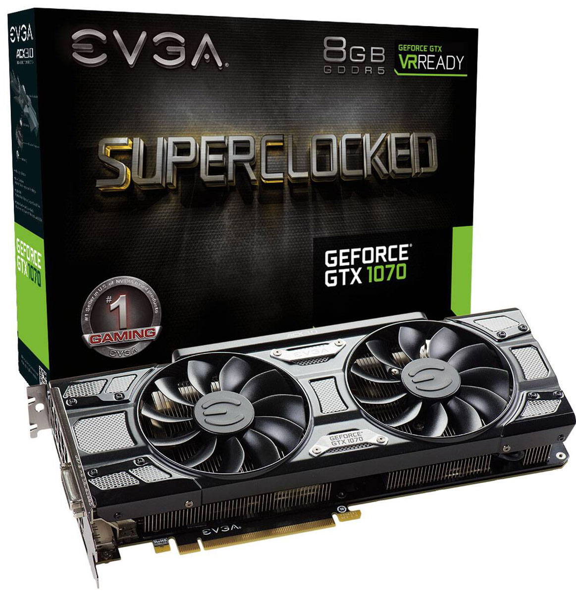 фото Видеокарта EVGA GeForce GTX 1070 SC Gaming 8GB