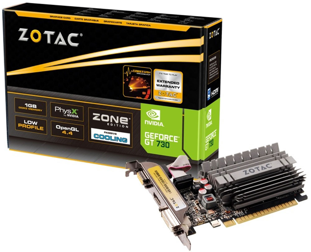 фото Видеокарта ZOTAC GeForce GT 730 Zone Edition 2GB, ZT-71113-20L