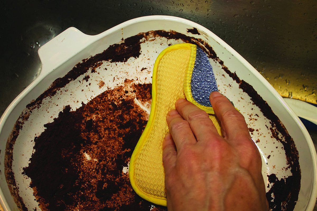 фото Подушечка для мытья посуды "E-cloth", цвет: желтый