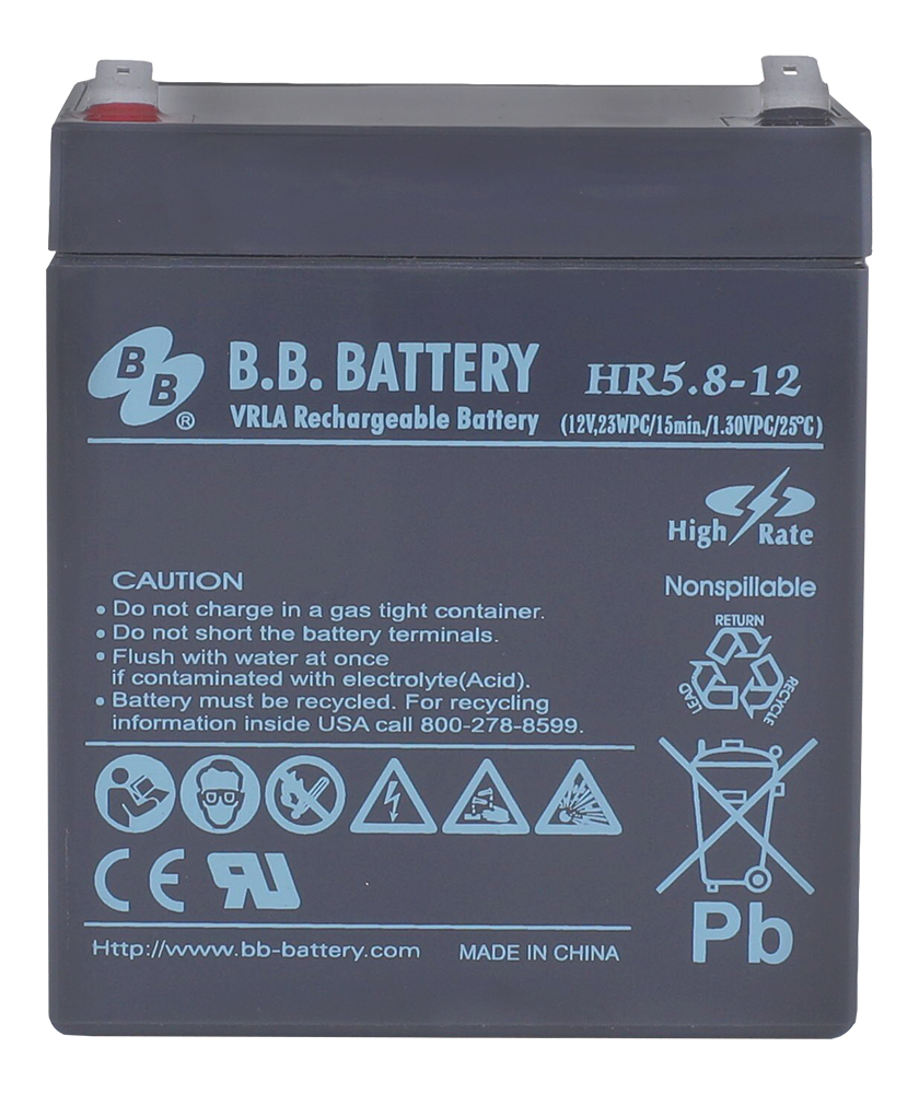 фото Батарея для ИБП B.B.Battery HR 5.8-12