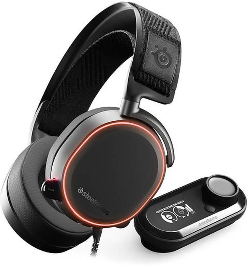 SteelSeriesНаушникипроводныесмикрофономArctisPro+GameDAC,USB,черный