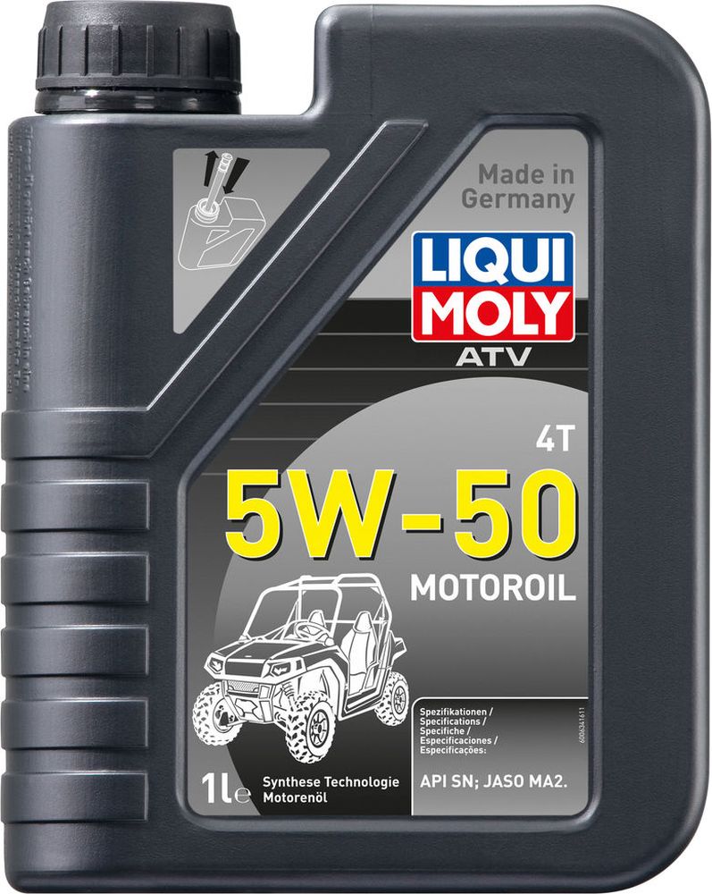 фото Моторное масло Liqui Moly "Motoroil", нс-синтетическое, класс вязкости 5W-50, 1 л