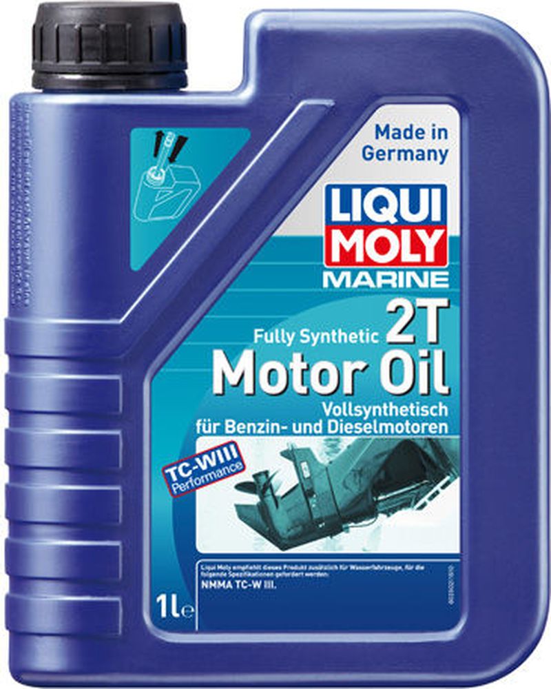 фото Моторное масло Liqui Moly "Marine Fully Synthetic 2T", синтетическое, для водной техники, 1 л