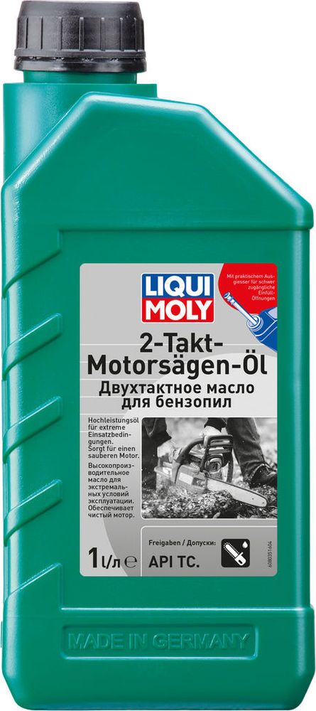 фото Моторное масло Liqui Moly "2-Takt-Motorsagen-Oil", минеральное, для бензопил и газонокосилок, 1 л