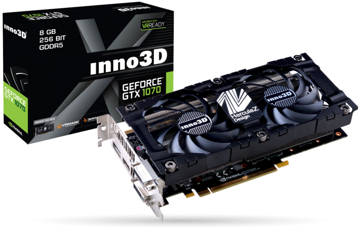 фото Видеокарта Inno3D GeForce GTX 1070 TWIN X2 V3 8GB