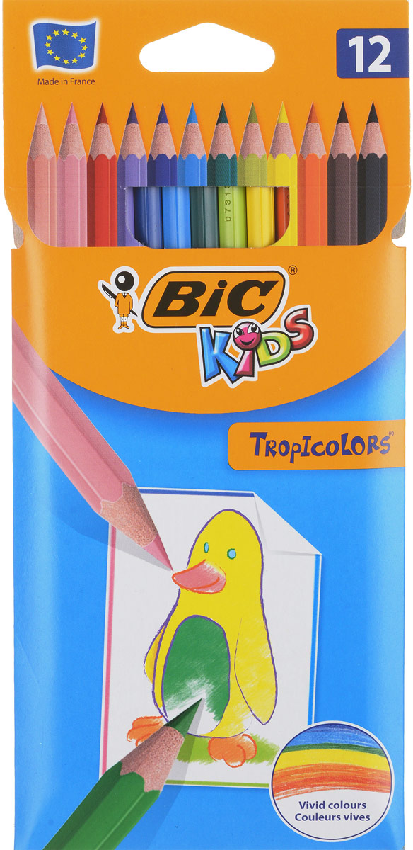 фото Bic Набор цветных карандашей Tropicolors 12 цветов